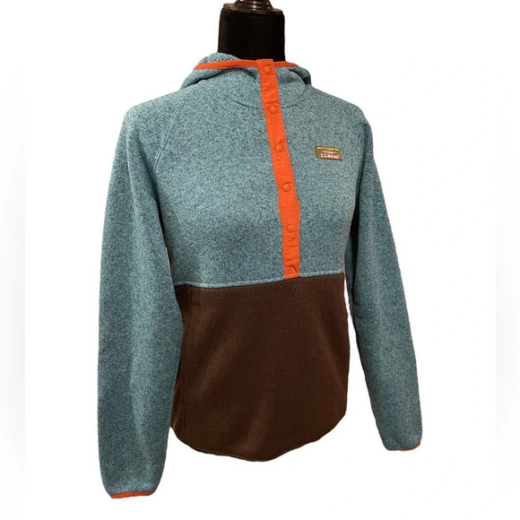 L.L. Bean 502845 Women's L.L.Bean Sweater Fleece Pullover Hoodie Size XS - Picture 7 of 9
